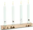 Bild von Holz-Kerzenleuchter mit vierKerzeneinsätzen