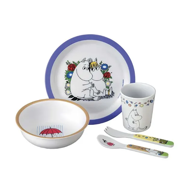 Bild von 5-teiliges service ingeshenkbox moomin blau, VE-3