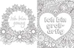 Bild von Habe den Mut, unperfekt zu sein! – 50Sprüche und Motive zum Ausmalen für meh