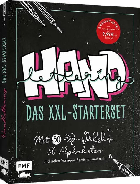 Bild von Handlettering: Das XXL-Starterset – DeinAnfänger-Set mit 2 Büchern im Bundle