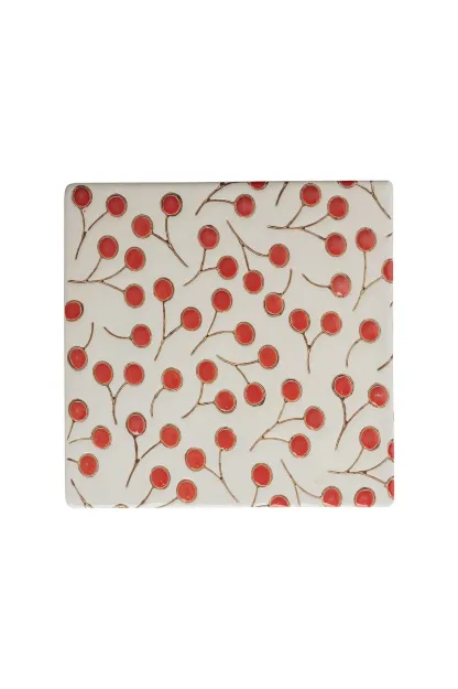Bild von Untersetzer VINTAGE GARDEN red