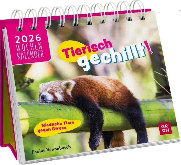 Bild von Vennebusch, Paulus: Mini-Wochenkalender 2026: Tierisch gechillt!