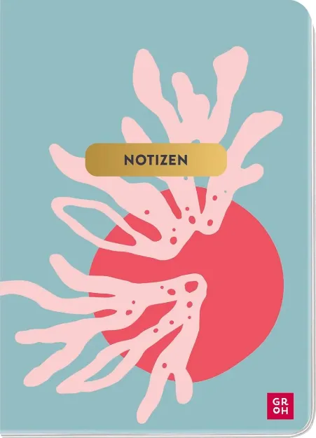 Bild von Notizheft Ozean Koralle abstrakt