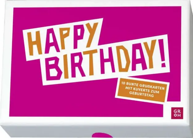 Bild von Happy Birthday! 10 bunte Grusskarten mit Kuverts zum Geburtstag