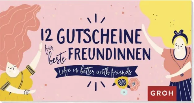 Bild von 12 Gutscheine für beste Freundinnen