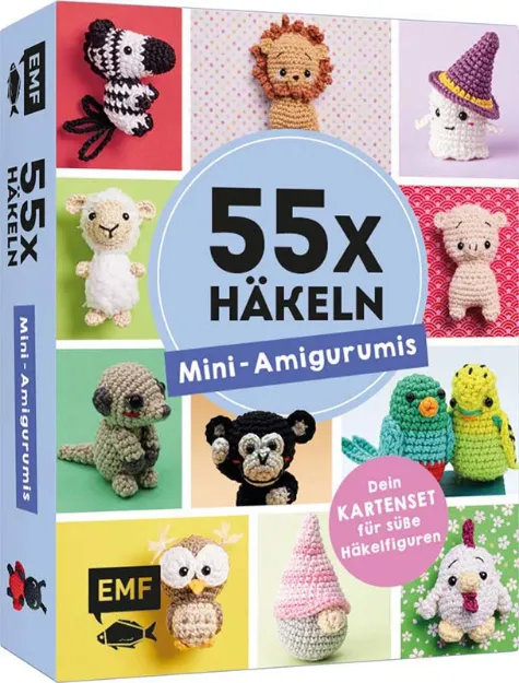 Bild von Nar N: 55 x häkeln – Mini-Amigurumis:Dein Kartenset von Wellensittich bis Wi