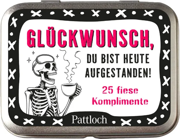 Bild von Metalldose Glückwunsch, du bist heute aufgestanden!