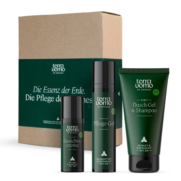 Bild von terra uomo Geschenkset Dusch-Gel & Shampoo 2in1,  Gesichtscreme, Pflege-Gel