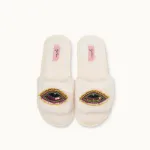 Bild von Brosche für Slipper: Pink Evil Eye - by vivi.