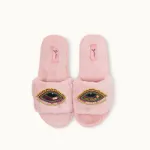 Bild von Brosche für Slipper: Pink Evil Eye - by vivi.