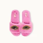 Bild von Brosche für Slipper: Pink Evil Eye - by vivi.
