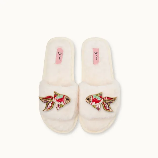 Bild von Brosche für Slipper: Goldfisch - by vivi.