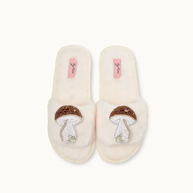 Bild von Brosche für Slipper: Pilze Braun - by vivi.