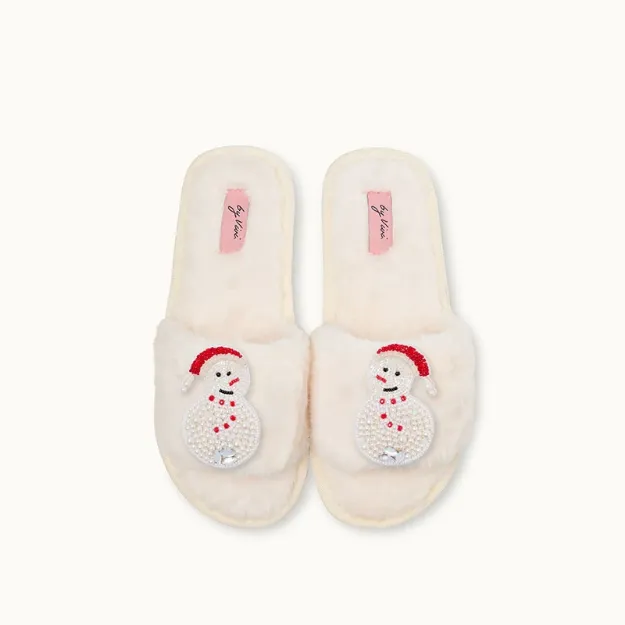 Bild von Brosche für Slipper: Schneemann - by vivi.