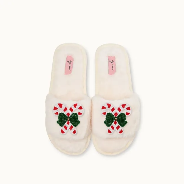 Bild von Brosche für Slipper: Zuckerstangen - by vivi.