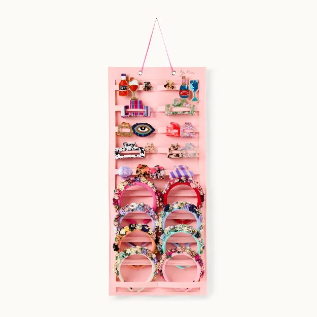 Bild von Display Haarklammern Wandhalterung Rosa - by vivi.