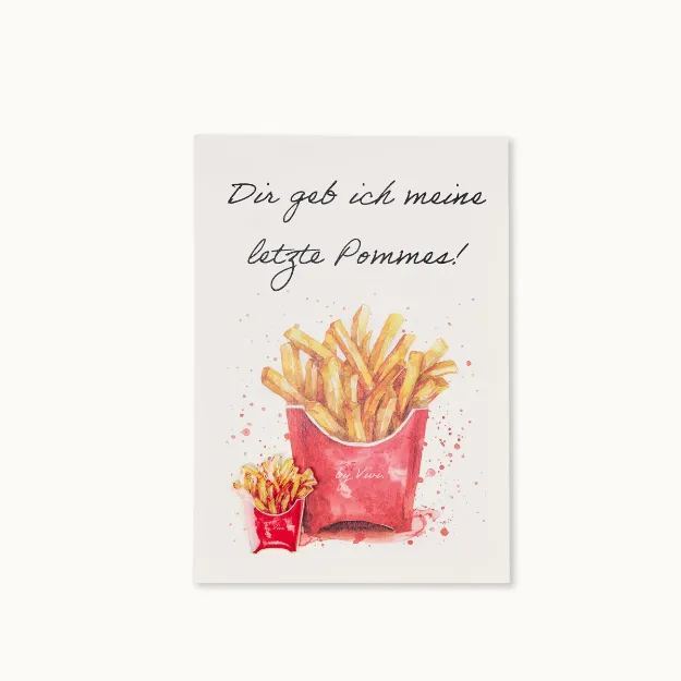 Bild von Pin-Karte: Dir geb ich meine letzte Pommes! - by vivi.