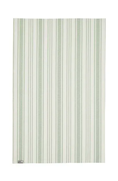 Bild von Sage Stripe Cotton Tea Towel - Ulster Weavers