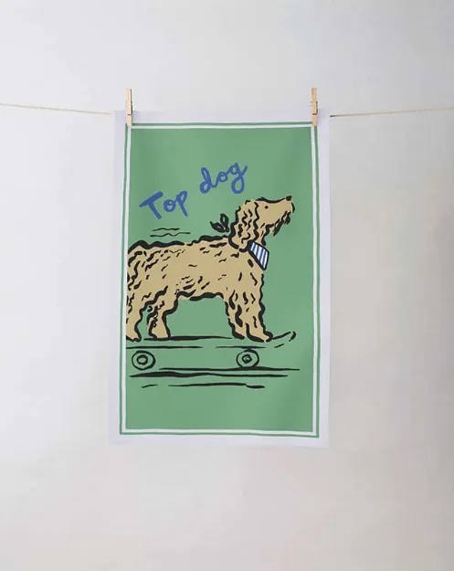 Bild von Top Dog Cotton Tea Towel - UK  - Ulster Weavers