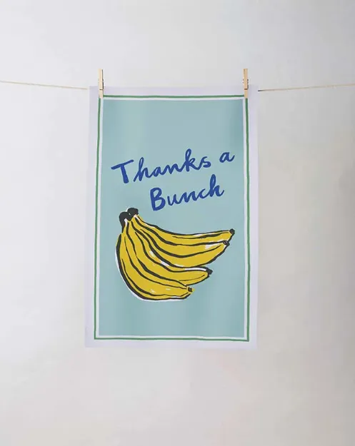 Bild von Thanks a Bunch Cotton Tea Towel - UK  - Ulster Weavers