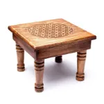 Bild von Beistelltisch aus Holz Blume des Lebens