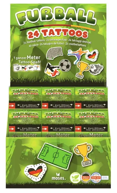 Bild von Fussball Tattoos von der Rolle , VE-12