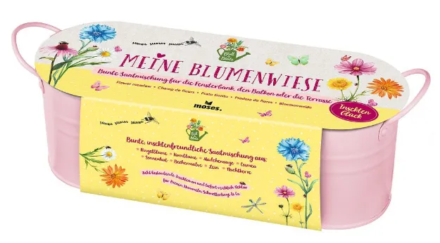 Bild von Blatt & Blüte Meine Blumenwiese Zinkwanne, VE-3