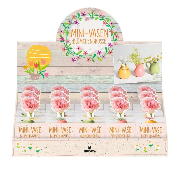 Bild von Mini-Vase Blümchengrüsse, VE-15
