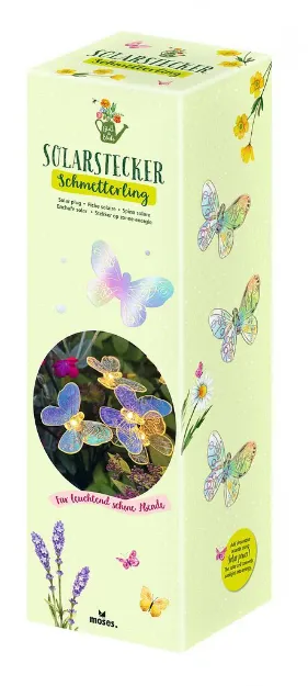 Bild von Blatt & Blüte Solar-Stecker Schmetterling, VE-6