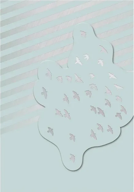 Bild von libri_x Magnetlesezeichen Grusskarte Vogelschwarm, VE-6