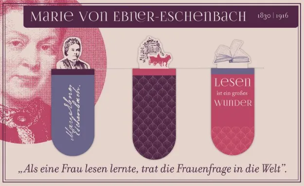 Bild von libri_x Lit. Magnetlesezeichen Marie von Ebner-Eschenbach , VE-6