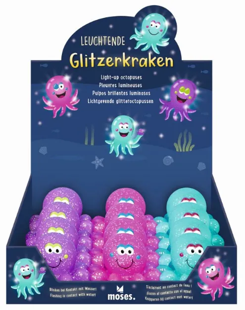 Bild von Leuchtende Glitzerkraken für die Badewanne VE 12
