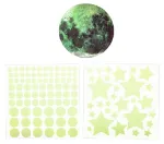 Bild von Nachtleuchtende Wandsticker Mond und Sterne, VE-12
