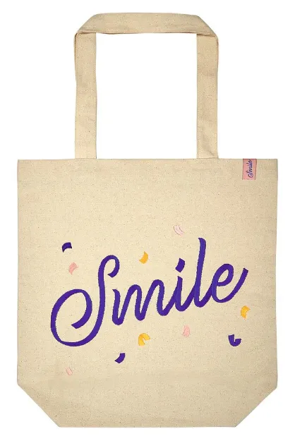 Bild von Smile Shopper Bio-Baumwolle Smile, VE-3