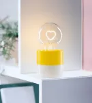 Bild von Smile LED-Dekoleuchte Glühbirne mit Herz , VE-2