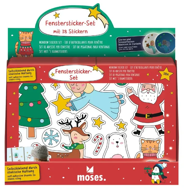 Bild von Nachtleuchtendes Fenstersticker-Set , VE-12