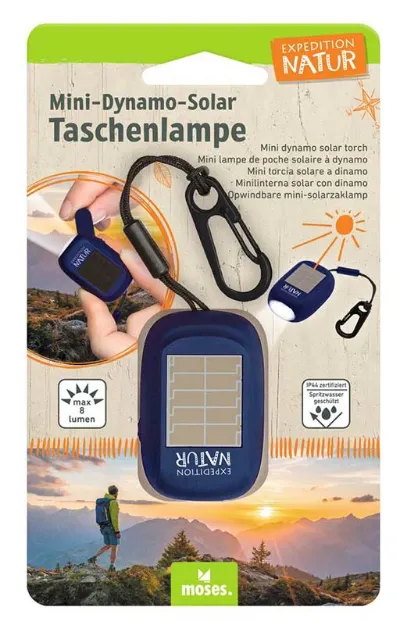 Bild von Expedition Natur Mini-Dynamo-Solar Taschenlampe, VE-8