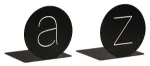 Bild von moses. libri_x Buchstützen a&z rund 2er Set, VE-1
