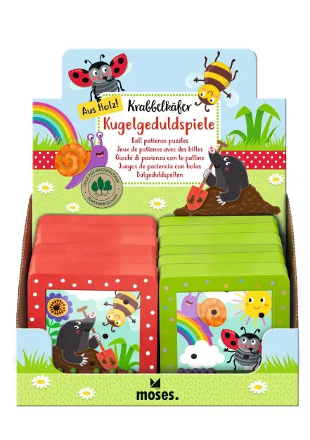 Bild von Krabbelkäfer Kugelgeduldspiele Holz, VE-12