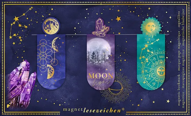 Bild von Magnetlesezeichen Moonlight , VE-6