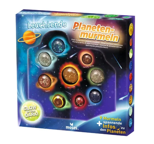 Bild von Leuchtende Planeten-Murmeln, VE-6
