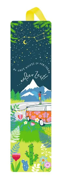 Bild von Basically it's magic Lesezeichen mit Band Wanderlust, VE-12