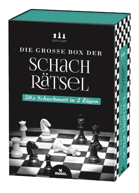 Bild von Die grosse Box der Schachrätsel - 50 x Schachmatt in 2 Zügen, VE-1