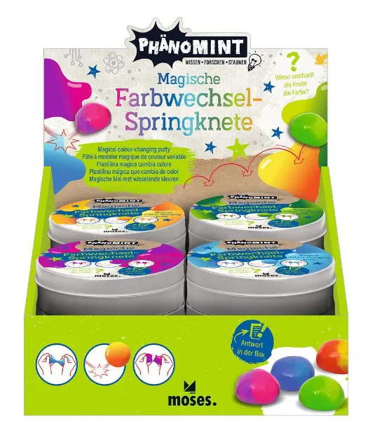 Bild von PhänoMINT Magische Farbwechsel-Springknete, VE-16