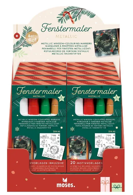 Bild von Fenstermaler-Set Metallic, VE-10