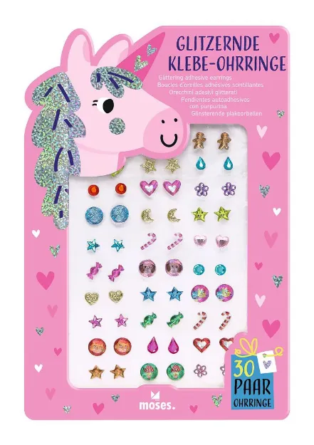 Bild von Glitzernde Klebe-Ohrringe, VE-18