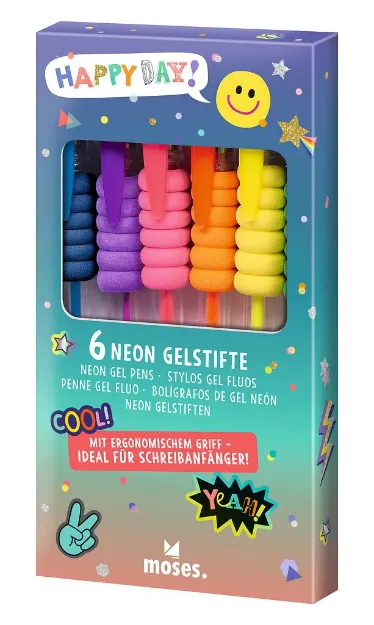 Bild von Happy Day Neon Gelstifte 6er Set, VE-12