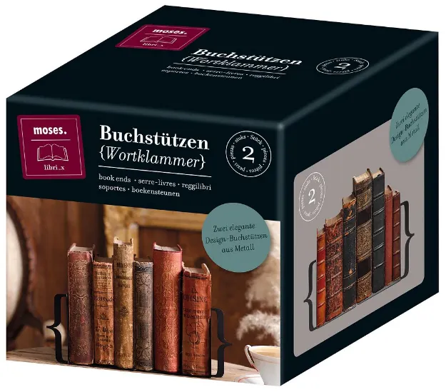 Bild von moses. libri_x Buchstütze Wortrahmen 2er Set, VE-1