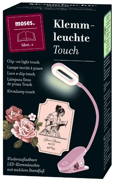 Bild von moses. libri_x Klemmleuchte Touch Altrosa, VE-2