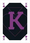 Bild von Spielkarten metallic, VE-4